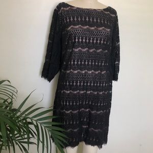 Black Lace Cocktail Dress